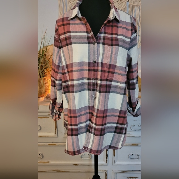 #021 Windriver plaid shirt XL - Picture 1 of 4